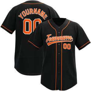 Personalizado Nueva Alta Calidad México Béisbol Jersey Camisas Secado Rápido Impreso Hombres Béisbol Jersey Bordado Liso Ropa de Béisbol - Product Image 1