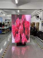 Afficheur LED mobile double face à trois volets, couleur intégrale, P2 P2.5, affichage numérique publicitaire LED d'intérieur