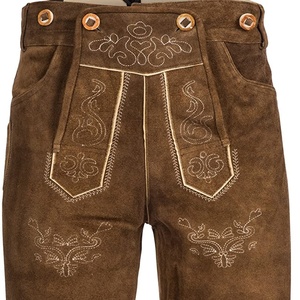 บทความ2025มาใหม่ lederhose ของผู้ชายเสื้อผ้าบาวาเรีย Trachten คุณภาพสูง Kurz lederhose หนังแท้สำหรับฤดูกาลใหม่ - Product Image 5