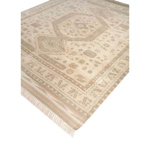 พรมขนสัตว์ถักมือสีน้ำตาลเบจลายดอกธิม ขนาดใหญ่ ลายเหรียญ สำหรับห้องนั่งเล่น เหมาะสำหรับวัยรุ่น ตกแต่งบ้าน-SKWL-383 - Product Image 2