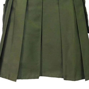 SUQAINA GARMENTS Kilt utilitaire hybride moderne en coton fait main écossais pour homme, tartan vert Stewart, logo personnalisé, haute qualité - Product Image 6