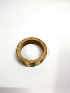 Brazalete ancho tallado étnico hecho a mano, joyería de roca Natural, pulsera de abrigo grueso de madera de declaración grande Vintage para mujer - Product Image 3