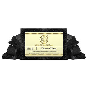 Jabón de carbón natural Khadi 125 g - Product Image 1
