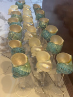 Verre à vin en coquillage fait à la main à partir de coquillages naturels pour boire du vin et décorer Verre à vin en coquillage unique Verre à vin rouge vietnamien