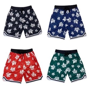 กางเกงขาสั้นเล่นบาสเก็ตบอลของผู้ชายมีกระเป๋าตาข่ายพิมพ์ซับลิเมชันทำจากโพลีเอสเตอร์สำหรับออกกำลังกายเล่นยิม - Product Image 2