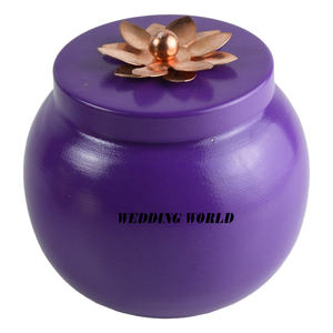 Pot à fruits secs en métal martelé avec plateau en bois Serveur de noix fait main de qualité supérieure Serveur de noix en métal fantaisie classique et élégant - Product Image 6