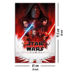 Affiche principale de Star Wars Episode 8, collection élégante de plaques décoratives - Product Image 3