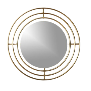 Recién llegado, espejo grande de forma redonda con patrón de rosa dorada, elemento decorativo elegante, espejo de pared para el hogar - Product Image 6