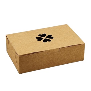 Caja de regalo plegable Kraft biodegradable personalizada OEM, cara sonriente bonita a la moda para comida, pastel de frutas, embalaje de fideos - Product Image 1