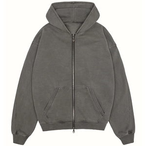 ¡Novedad de 2025! Sudadera con capucha básica de estilo americano para hombre, mezcla de algodón de alta calidad, transpirable, cómoda, lavado Digital de Color personalizado - Product Image 4