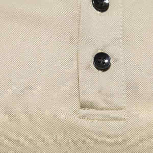 Logotipo bordado Algodón suave Poliéster Transpirable Hombres para Polos con mangas cortas Ringer Shorts Solid Turn Collar - Product Image 3