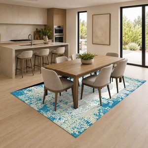 Tapis RUGS DEPOT LXDP-0150, vente en gros, multicolores, neutres, contemporains, géométriques, imprimés numériquement, lavables en machine, en chenille, antidérapants - Product Image 4
