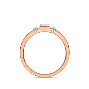 แหวนเพชรวงคู่ aurelio | ทอง14K พร้อมเพชรปลูกในห้องปฏิบัติการ0.05กะรัต | ตัวเลือกสีโรสขาวและสีเหลืองทองสำหรับผู้ชาย - Product Image 2