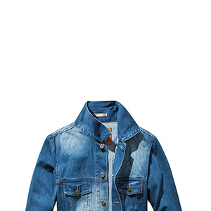 Vestes en toile denim formelles pour hommes à prix réduit - Logo frontal imperméable, vêtements d'extérieur élégants et robustes pour une mode abordable - Product Image 6