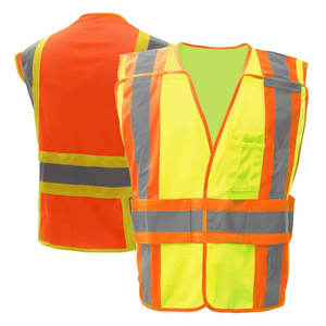 Chalecos Reflectantes de Alta Visibilidad para Hombre, para Construcción, Tráfico, Seguridad, con Cremallera - Product Image 3