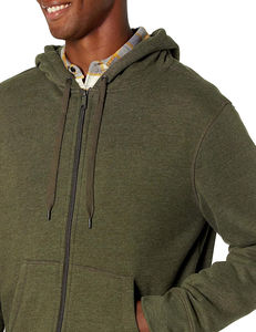 Sudadera con Capucha Bordada Informal Personalizada de Estilo Urbano OEM para Hombre, 100% Algodón, Cierre de Cremallera, Corte Regular, Fabricante de Marca Privada, Temporada de Invierno - Product Image 2