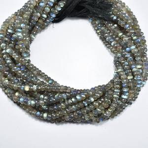 Cuentas de Labradorita Facetada AA de 6 mm, Hilo de 13 Pulgadas para Diseño de Collar o Pulsera, Uso Diario - Product Image 1