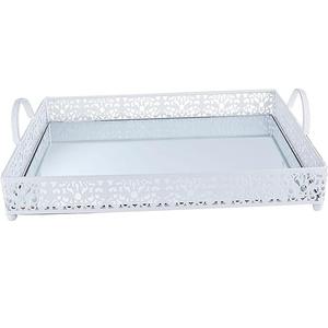 Produit exclusif Plateau de service de nourriture élégant métallique avec plateau décoratif de table à manger fini de haute qualité Fêtes de mariage - Product Image 5
