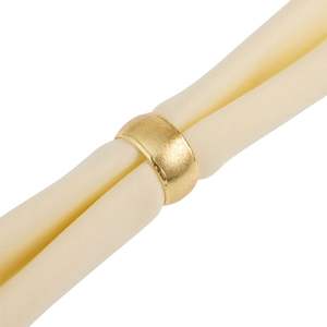 Anneau de serviette rond en métal doré de luxe pour mariage, élégant porte-serviettes de table avec perle pour la décoration de l'hôtel et de la maison - Product Image 3