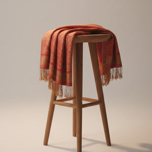 Luxury Woolen Kullu <b>Shawl</b> 80x40 Inch Soft and Warm Traditional Himalayan Handwoven Art <b>for</b> Winter Wear at Good Price - Product Image 6