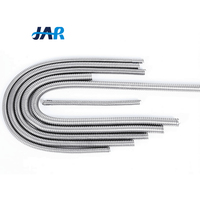 Conduit électrique flexible en acier inoxydable ignifuge JAR 1/2 3/4 1 2 pouces Tuyau ondulé métallique