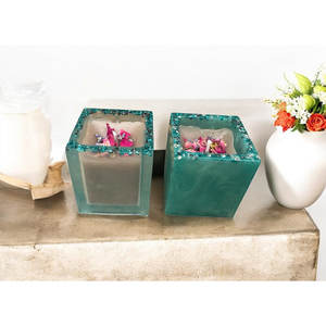 Velas Cuadradas de Resina, sin Goteo, Hechas a Máquina, Decoración para el Hogar, Personalizadas para Días Festivos, San Valentín, Acción de Gracias, Día de la Madre, Diwali - Product Image 6