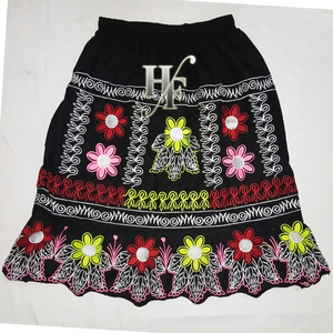 กระโปรงเอวสูงลายเกาะมาร์แชลล์สไตล์ชนเผ่าของผู้หญิงกระโปรงปักลายเอวยางยืด - Product Image 2