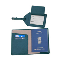 Ensemble cadeau d'affaires personnalisé avec logo d'entreprise, porte-passeport en cuir avec chaîne métallique, emplacements pour cartes, portefeuilles, couleur personnalisée