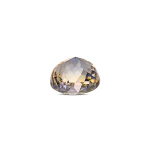 Zafiro facetado bicolor de 4.11 quilates (Pitambari) Topacio azul natural con tonos marrones y verdes, corte ovalado, piedra preciosa suelta - Product Image 2