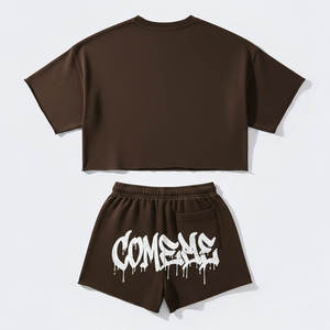 Ensemble de golf et polo pour homme, t-shirt en maille performante et short ajusté, tenue décontractée élégante pour l'été, vert sauge - Product Image 2