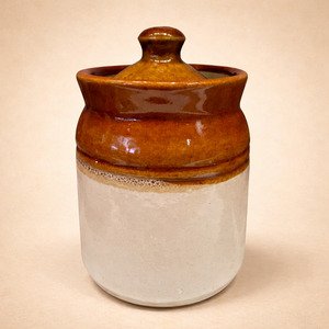 Juego de Recipientes de Cerámica Hechos a Mano con Tapa Hermética, Organizador de Cocina Rústico Estilo Granja, Recipientes de Despensa Glaseados Duraderos - Product Image 2