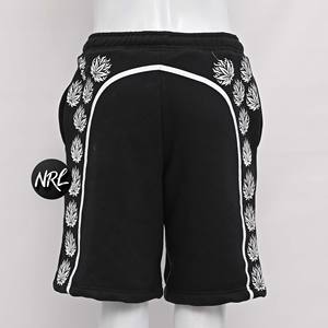 Algodón pesado streetwear bordado verano francés Terry patrón desgastado secado rápido al por mayor 100% poliéster hombres cortos - Product Image 3