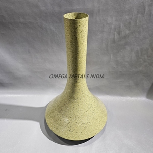 Jarrón de Flores Grande de Aluminio Chapado en Oro, Decoración de Piso de Cuello Alto con Textura de Fundición Cruda, Fabricante Personalizado OEM, Venta al por Mayor - Product Image 4