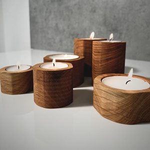 Durable and Eco Friendly Solid Wood <b>Tea</b> <b>Light</b> <b>Candle</b> Holder for Table Center Piece Weddings and Home Decoration at Bulk Prices - Product Image 4