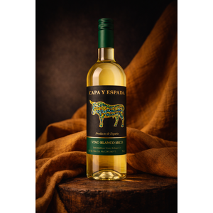 Capa y Espada - Vino Blanco Seco Airn Macabeo 11% ABV, Vino Blanco Español Fresco 750ml - Product Image 2