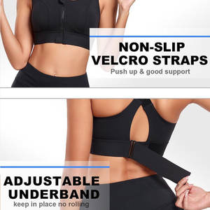 Soutien-gorge de sport pour femme avec coussinets amovibles et tissu extensible pour les entraînements actifs Soutien-gorge de sport pour femme à fort impact - Product Image 5