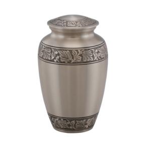 Urnas de cremación de Metal para cenizas, urnas de cremación con diseño táctil de plata para suministros funerarios, tamaño personalizado, urnas de cremación para adultos - Product Image 4