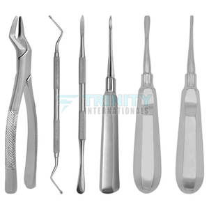 Instrumentos dentales Kits de extracción reutilizables Kits de extracción de alta calidad de acero inoxidable hechos en Pakistán - Product Image 1