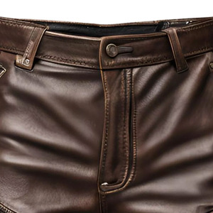 Shorts en cuir pour hommes de haute qualité, respirants, à séchage rapide, taille élastique, personnalisables, prix de gros abordable - Product Image 3