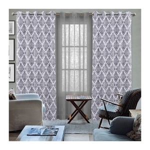 100% coton lin français mer coquille imprimé romantique blanc couleur princesse jupe demi occultant pastorale demi rideau porte rideau - Product Image 2