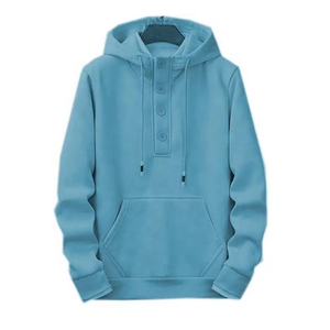 Sweats à capuche en coton et polyester avec manches pour hommes, disponibles dans toutes les tailles, au design unique, prix de gros. - Product Image 4