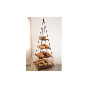 Support à cupcakes en métal design 2026 avec texture antique, parfait pour mettre en valeur les cupcakes, les biscuits et les brownies - Product Image 2