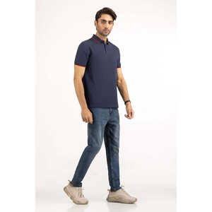 Tela de Felpa Elástica de Alta Calidad con Patrón Sólido para Bordado de Polo, Talla XL, Cómoda y Transpirable, ODM, Corte Regular, MN-PSH-SS25-038 - Product Image 3