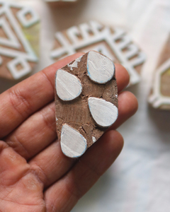 Handmade Sheesham Wood Printing Blocks, Geometric Tribal <b>Stamps</b> Indian Textile Block Fabric, Paper, <b>Hand</b> Palm Stamping - Product Image 3