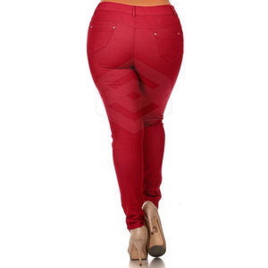 Pantalones vaqueros de alta calidad para mujer, Jeans duraderos de algodón hechos a mano - Product Image 3