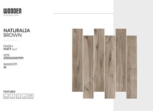 Sala de estar Dormitorio Azulejos de madera 200x1200 Jardín Balcón Antideslizante Mate Todas las baldosas de cerámica - Product Image 5