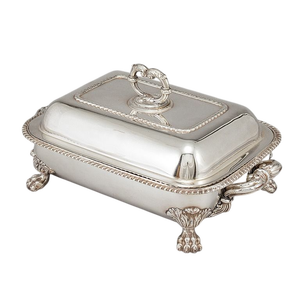 Beurrier en laiton artisanal avec couvercle, design élégant à nervures, récipient de service décoratif, articles de cuisine, décoration intérieure, hôtel - Product Image 5