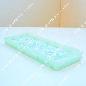 ถาดไม้ทรงกลมทำด้วยมือคุณภาพสูงถาดรองสลัดทำจากเรซินขัดเงาสูงสำหรับทำซุปก๋วยเตี๋ยวเครื่องครัวสำหรับใช้ในข้าว - Product Image 3