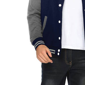 Elegantes chaquetas universitarias de lana para hombres con botones a presión de alta calidad chaquetas universitarias para Estilo de vida y uso deportivo - Product Image 6