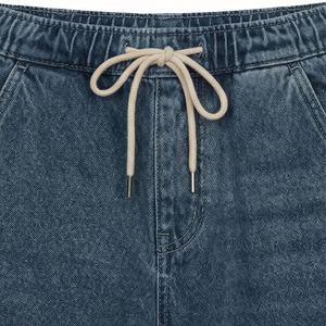 Pantalon technique délavé pour femme, décontracté, couleur personnalisée, taille basse, pantalon de survêtement, jambe large, ample, cordon plat, bas d'hiver - Product Image 4